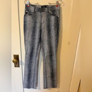 GUESS JEANS blue white bootcut snakeskin looking vintage.  Jeans. Size 28 x31